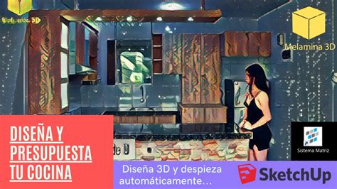 Muy fácil Cuánto cuesta tu cocina SketchUp Sistema Matriz YouTube