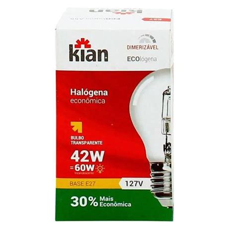 Lampada inc ecologena a55 42w 127v kian KIAN Lâmpada Magazine Luiza