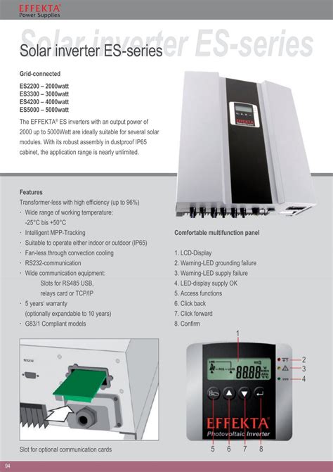 Solar Inverter Es Series Effekta