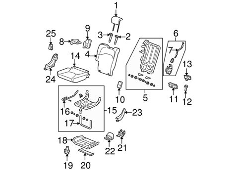 Tk A Frame Rear Seat Back Honda Fit Genuine