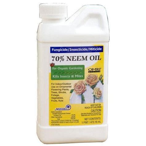 Monterey 70 Neem Oil Insecticide Fungicide Miticide