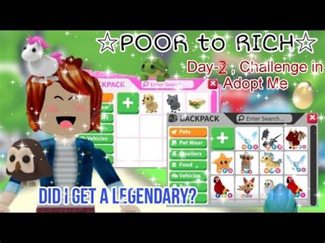 Poor To Rich Challenge In Adopt Me Day Doing Challenge