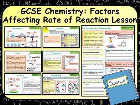 Ks4 Aqa Gcse Chemistry Science Factors Affecting Rate Of Reaction