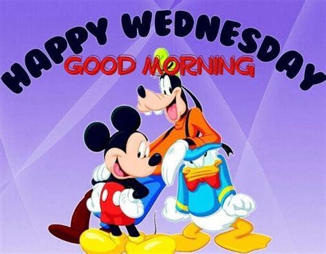 Disney Happy Wednesday Good Morning Quote | Good morning cartoon, Cute ...