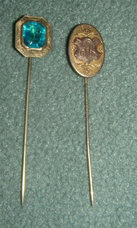 2 Antique Victorian C 1900 Stick Pins Antique Jewelry Vintage