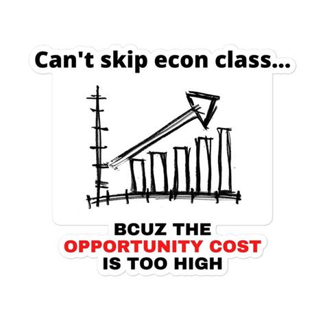 Funny Economics Class Joke Sticker Economics Student Joke Sticker