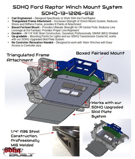 10 14 Ford Raptor Sdhq Built Winch Mount