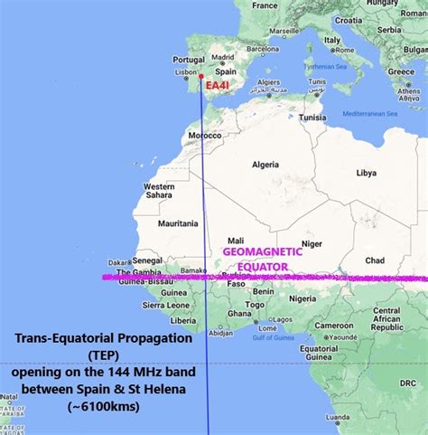 EI7GL A Diary Of Amateur Radio Activity 6100km TEP Contact On The 144 MHz Band Between Spain