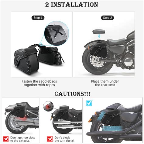 Nicecnc Motorrad Satteltaschen Schwarz Leder Packtasche Gep Cktr Ger