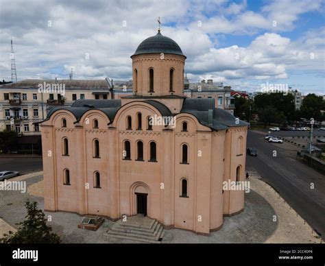 Church of the Tithes by day. Aerial. Kyiv. Ukraine Stock Photo - Alamy