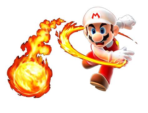 Mario With A Fireball As A Cartoon Character Free Image Download