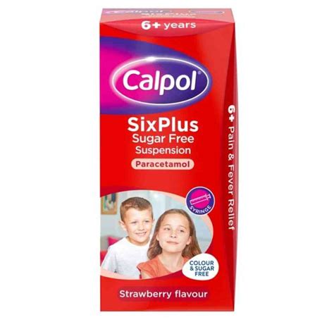 Buy Calpol Sixplus Suspension Sugar Free 80ml Dock Pharmacy