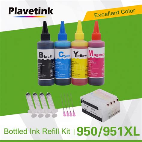 Plaveink Kit De Recharge D Encre Colorant Couleurs Cartouche De