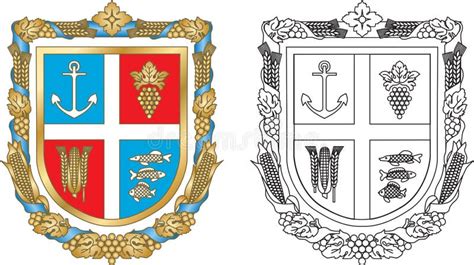 National Emblem Portugal Stock Vector Illustration Of State 14652470