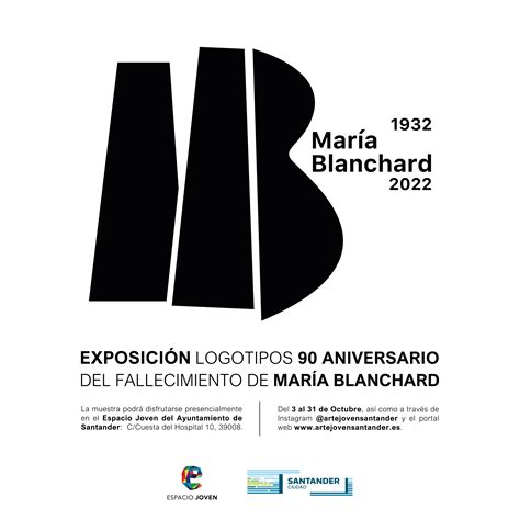 Logotipos del 90º Aniversario del fallecimiento de María Blanchard