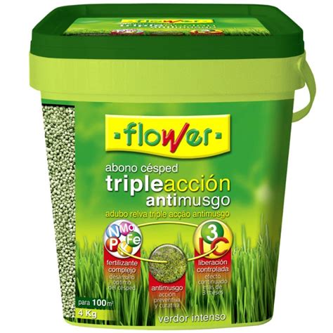 Abono Para Césped Anti Musgo 4 Kg Flower • Laferreteriashop