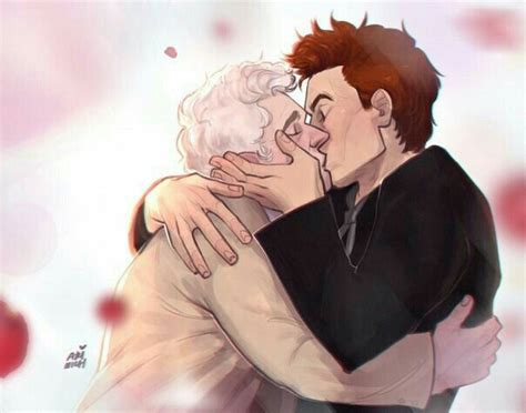 Good Omens Crowley Aziraphale Kiss Movies Showing Movies And Tv Shows