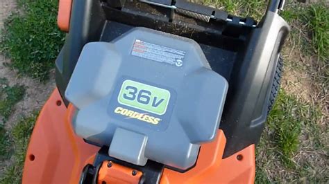 Black And Decker Cm1936 Cordless 36 Volt Mower Demonstration Youtube