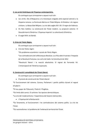 HISTÒRIA D ESPANYA prog1718 PDF