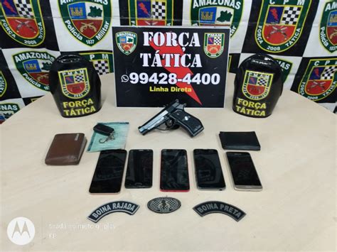 Trio Preso Celulares E Simulacro De Arma De Fogo No S O Jos