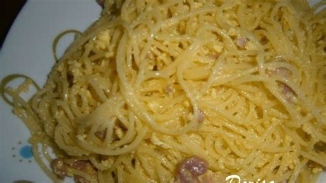 Špagety Carbonara FOTORECEPT Recipe Ethnic recipes Food Spaghetti