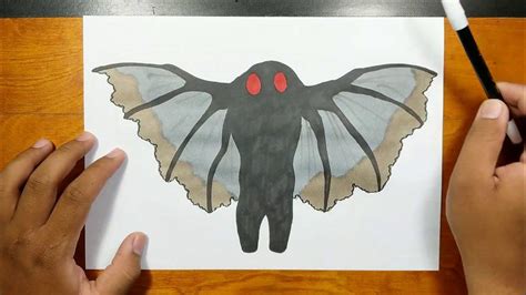 How To Draw Mothman Step By Step Youtube