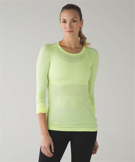 Lululemon Swiftly Tech Long Sleeve Crew - Heathered Ray - lulu fanatics