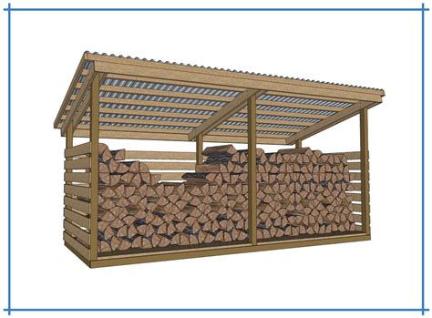 Firewood Shed Plans Build Blueprint