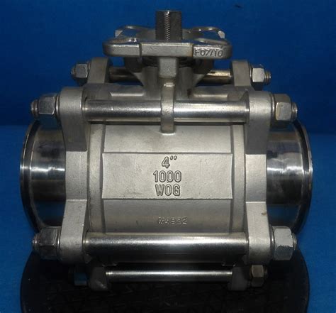 Tru Flo QSM CF8M 4 1000 WOG Stainless Steel Ball Valve 1 Year