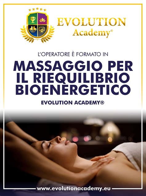 Corso Massaggio Riequilibrio Bioenergetico Evolution Academy