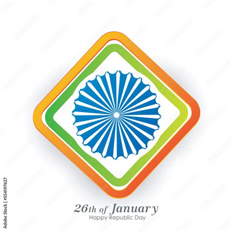 Republic Day Illustration Card Banner Poster Happy Republic Day Card