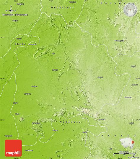 Physical Map of Panchmahals (Godhra)