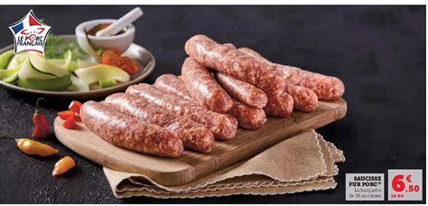 Promo Saucisse Pur Porc Chez Super U Icatalogue Fr