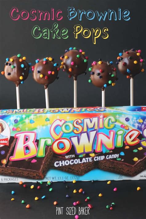 Cosmic Brownie Cake Pops • Pint Sized Baker