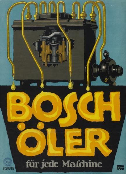 Bosch Oler Lucian Bernhard Vintage Advertisements Vintage