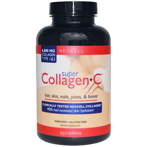 Neocell Super Collagen C Type 1 3 6 000 Mg 250 Tablets IHerb