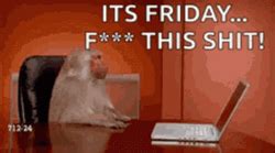 Monkey Throwing Laptop Fuck This Its Friday Meme GIFDB