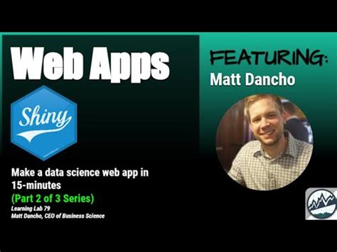 Shiny Web Apps For Consulting Part How To Make A Web App In