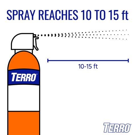 Terro Outdoor Ant Roach Spider Killer Aerosol Spray 19 Ounce Household Treatment For Home