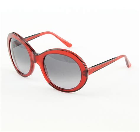 Marni Ma162s Sunglasses 02 Oversized Translucent Ruby Red Gray Gradient Lenses