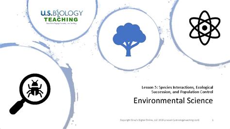 Lesson 5 Species Interactions Ecological Succession And Population