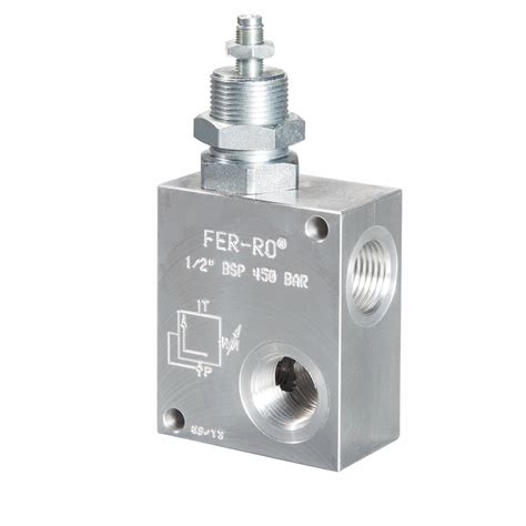 Pr Series Hydraulic Pressure Relief Valves F E R R O Hidrolik