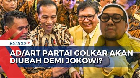 Jokowi Di Bursa Ketum Aturan Akan Diubah Begini Kata Waketum Golkar