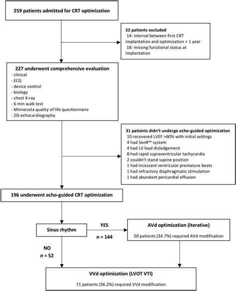 Flow Chart Of The Crt Optimization Programme Crt Cardiac