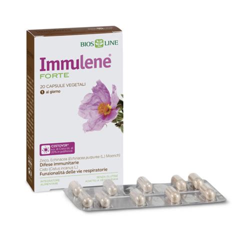 Immulene Forte Con CistoVir 20 Capsule Vegetali Parafarmacia Natura Verde