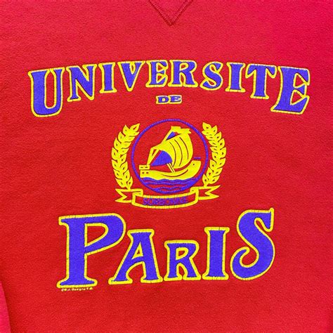 VINTAGE SORBONNE UNIVERSITE DE PARIS PRINTED RUSSELL … - Gem