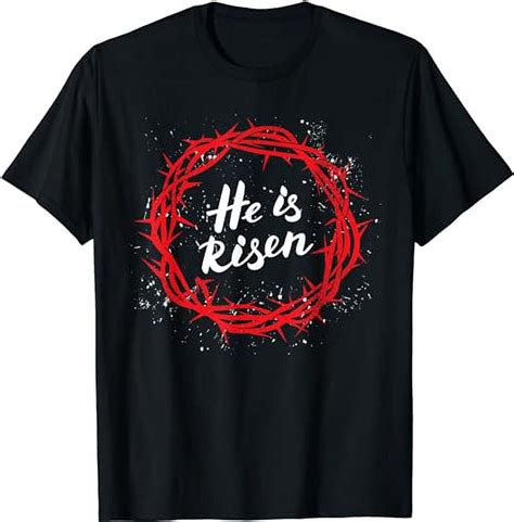 Christian Easter Bible For Believers Jesus He Is Risen T Shirt