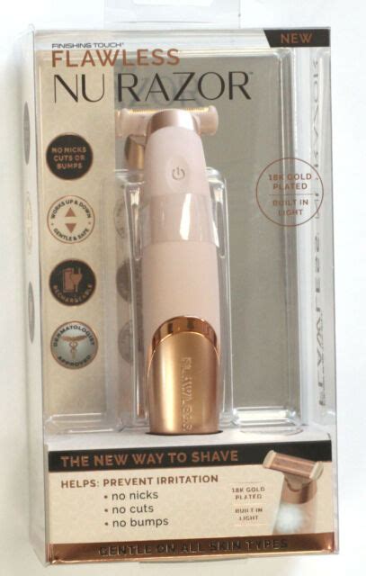 Finishing Touch Flawless Nu Razor Cordless Razor Gold For Sale Online