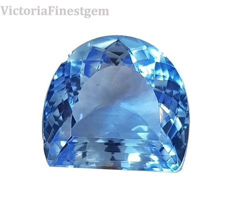 Certified 5440 Ct Natural Bright Blue Swiss Blue Topaz Loose Etsy