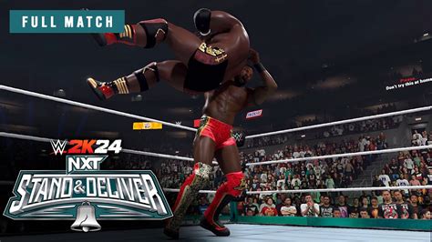 Oba Femi Vs Trick Williams NXT Title Match WWE 2K24 MODO UNIVERSO